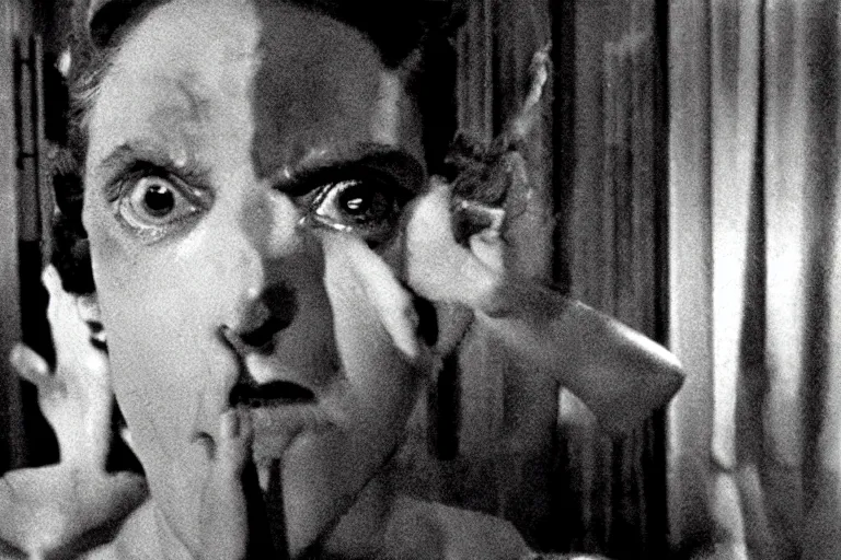 Prompt: madness creature, movie still, intricate, bold, highly detailed, moody, high contrast, dynamic, by bunuel and kubrick and bergman and jorodowski and lynch and cronenberg