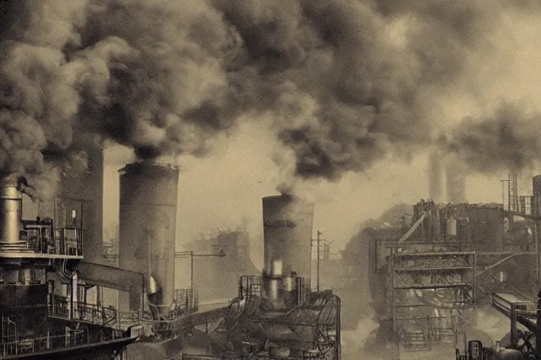 Image similar to industrial revolution smoke