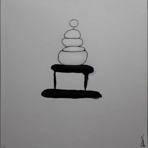 Image similar to zen emptiness ink