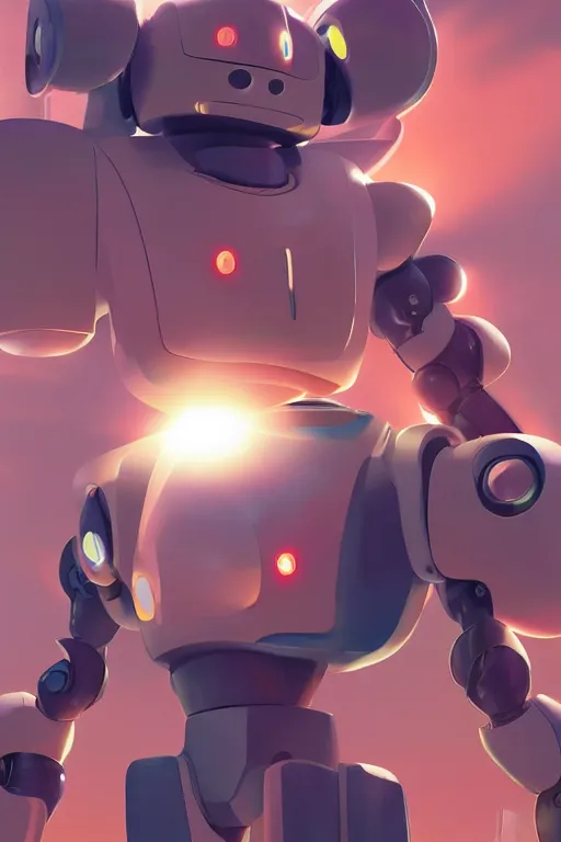 Image similar to metabots medabots medarotto medarot robot minimalist comics, behance hd by jesper ejsing, by rhads, makoto shinkai and lois van baarle, ilya kuvshinov, rossdraws global illumination ray tracing hdr radiating a glowing aura