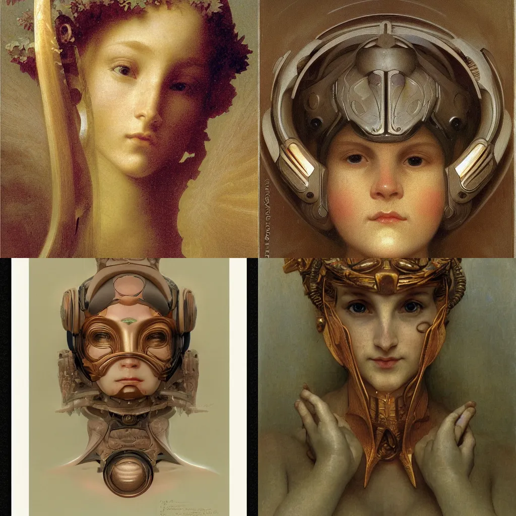 Prompt: detailed portrait of an organic scifi gadget, organic ornaments, bouguereau