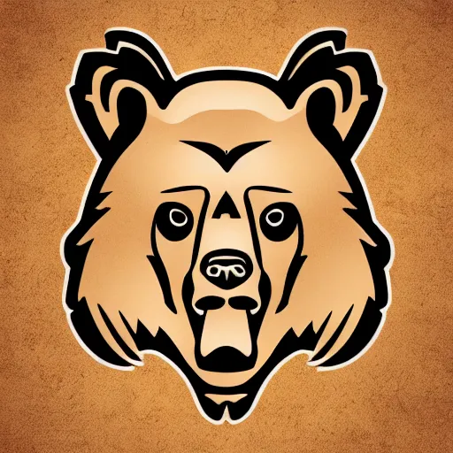 Image similar to sports logo detailed vector bear