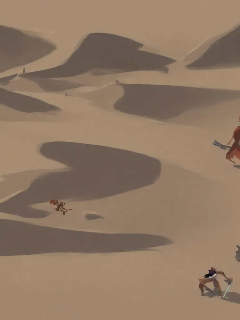 Image similar to quick sand by disney concept artists, blunt borders, rule of thirds