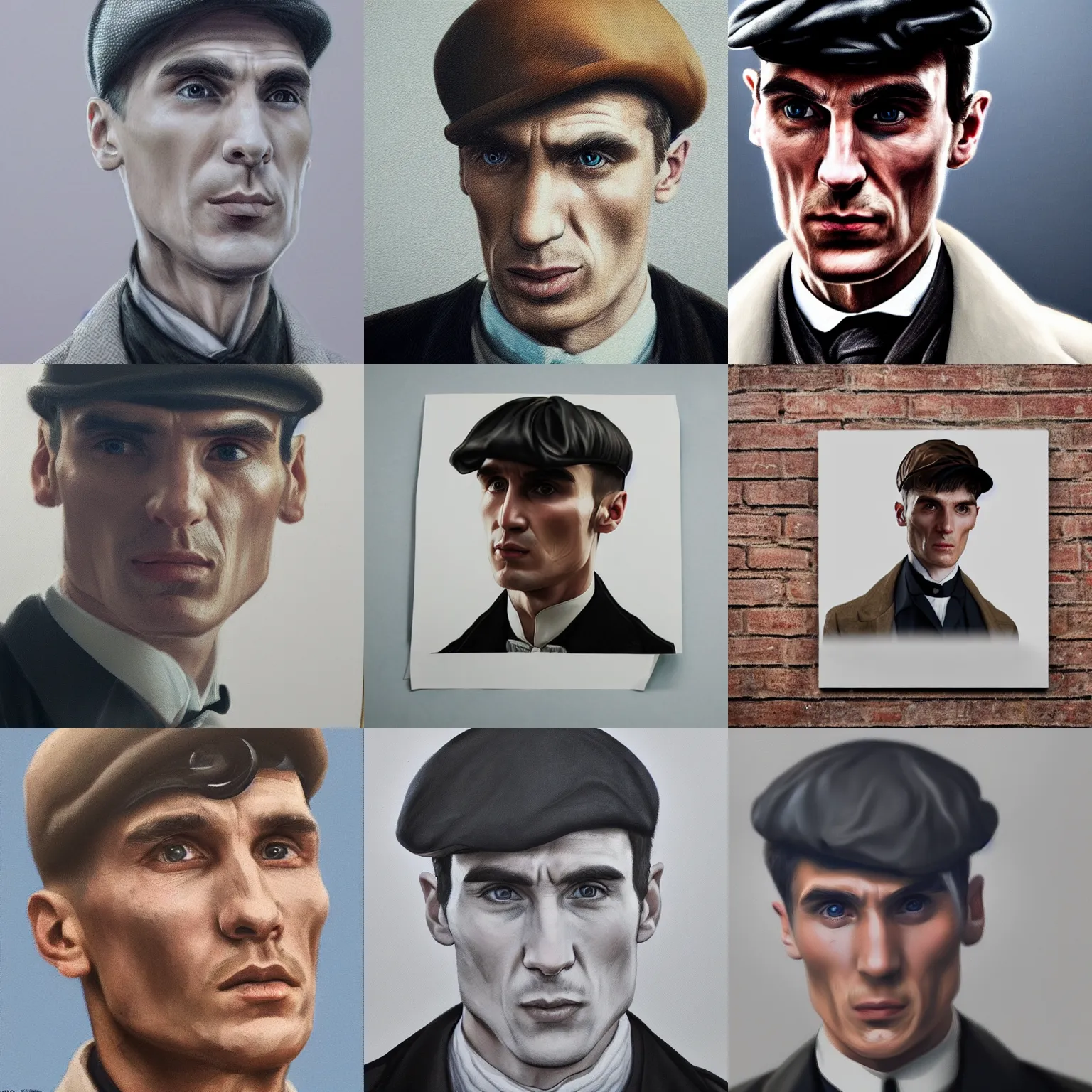 Prompt: ultra realistic portrait of Thomas Shelby, detailed, peaky blinders, well designed, 8K 3D,