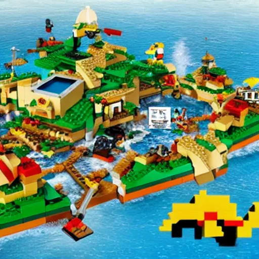 Image similar to the video game lego island