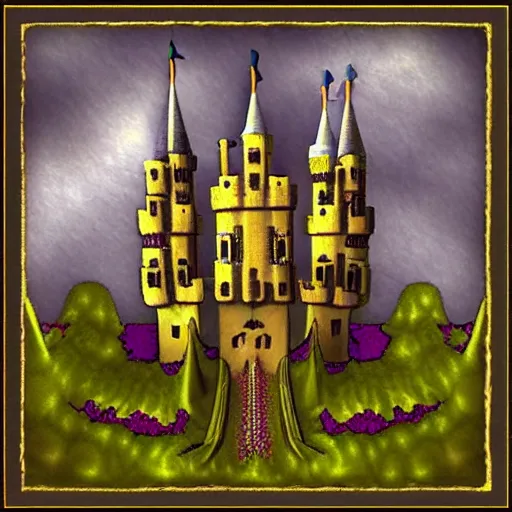 Image similar to fractal castle