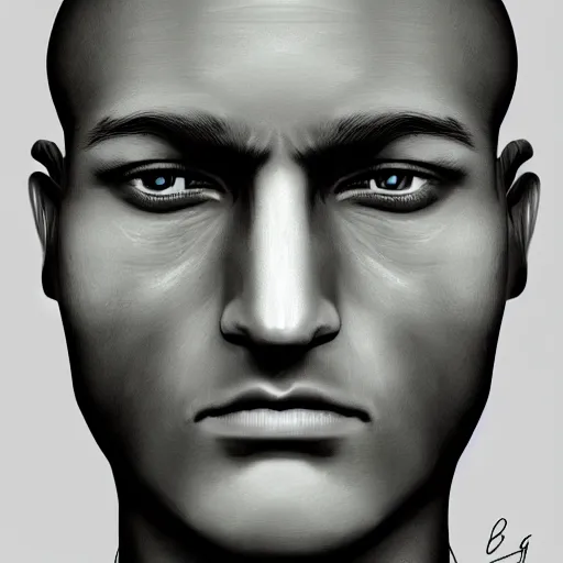 Prompt: Human face, Male, Digital painting, Highly detailed, colour