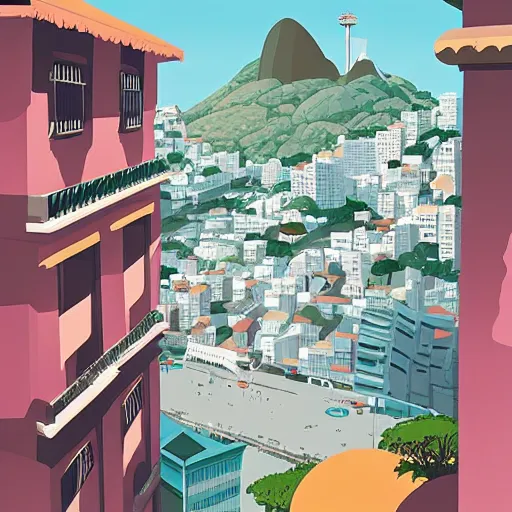 Prompt: rio de janeiro painted by james gilleard