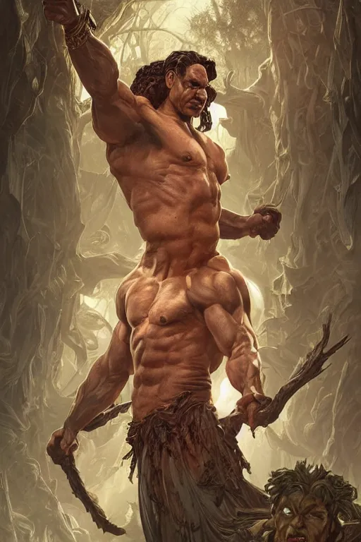 Prompt: portrait of viktor orban as a hulking herculean demon, forest, godlike, full body, fantasy, intricate, elegant, highly detailed, digital painting, artstation, concept art, sharp focus, illustration, art by artgerm and greg rutkowski and alphonse mucha