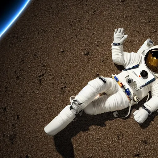 Image similar to an astronaut lounging in the beach, dramatic lighting, cinematic, extremly high detail, photorealistic, cinematic lighting, nasa footage