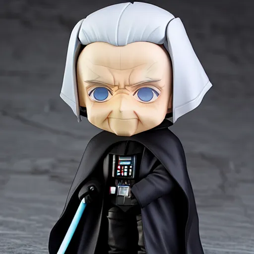 Image similar to nendoroid darth sidious emperor palpatine, detailed, custom