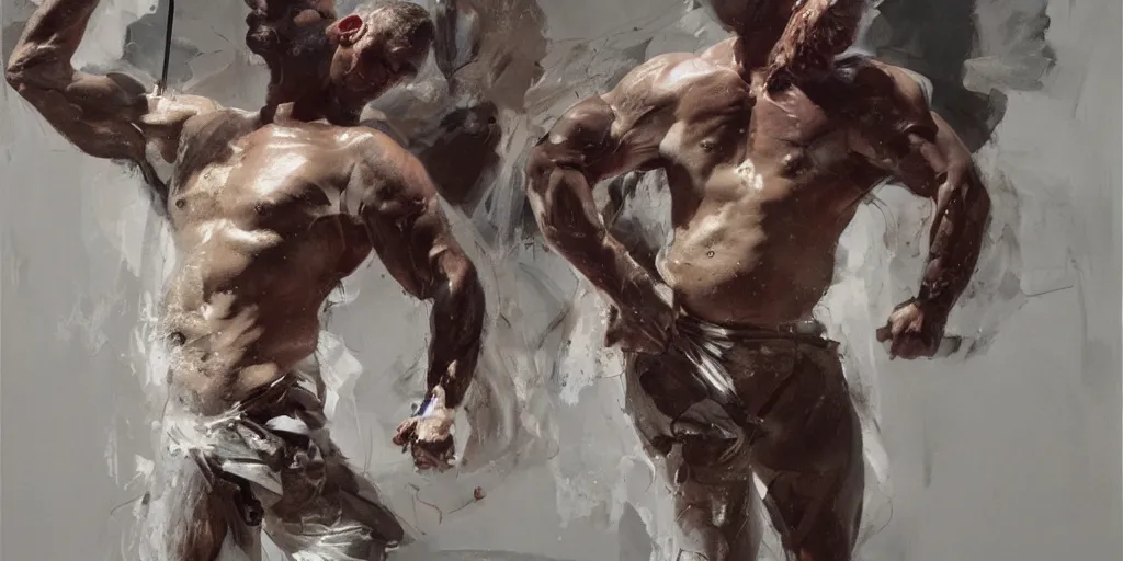Image similar to highly detailed photography of a strong men hammering body parts, sharp focus, dramatic scene, dynamic lighting, elegant, harmony, masterpiece, by jenny saville, by ben aronson, by james jean, by craig mullins, by jeremy mann, by lucian freud, by kent williams, high quality