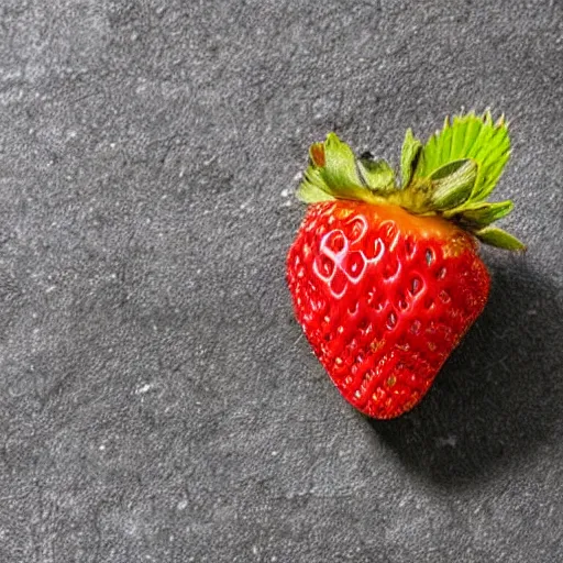 Prompt: A strawberry made of strawberries.