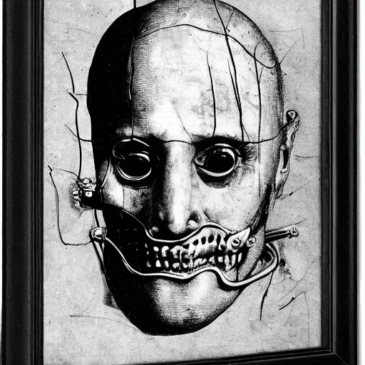 Image similar to hannibal lecter by leonardo da vinci