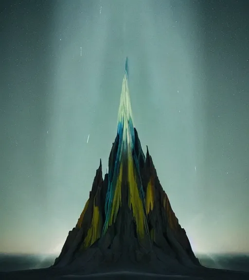 Image similar to lokah samastah sukhino bhavantu vertical iridescent light, painting art, volumetric lighting, majestic light, ethereal, hyperrealistic, at night, epic, masterpiece, by reuben wu