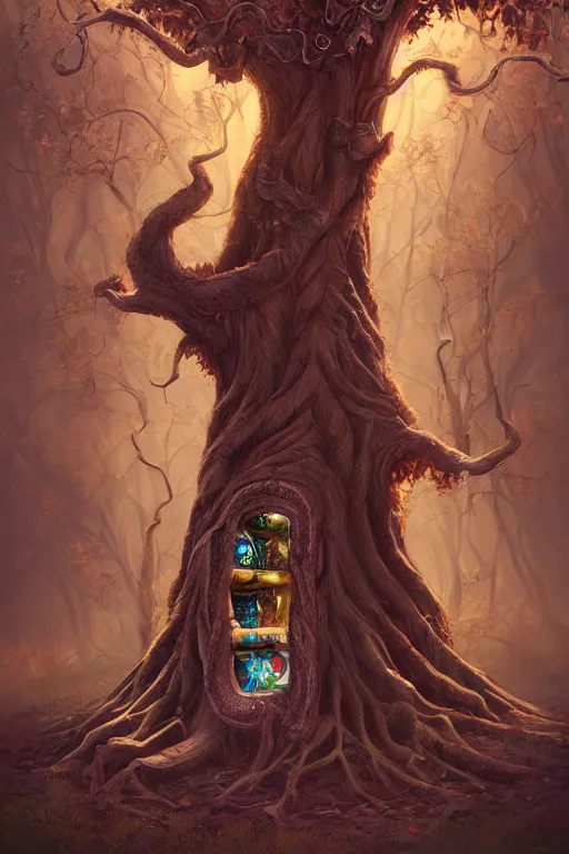 Prompt: A beautiful digital illustration painting of a detailed fantasy tree with a heart carved in the trunk by Blair Leighton and Charlie Bowater, 8k resolution trending on Artstation concept art digital illustration