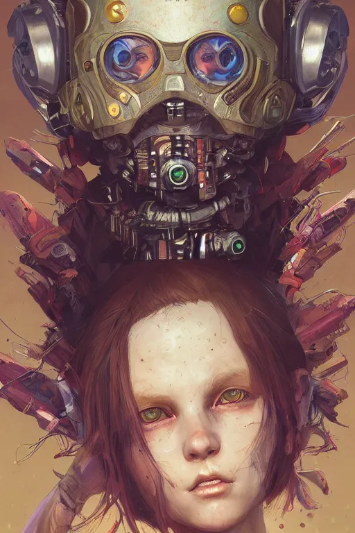 Image similar to portrait of beautiful young goblin, cyberpunk, Warhammer, highly detailed, artstation, illustration, art by Gustav Klimt and Range Murata and Ilya Kuvshinov and Sakimichan