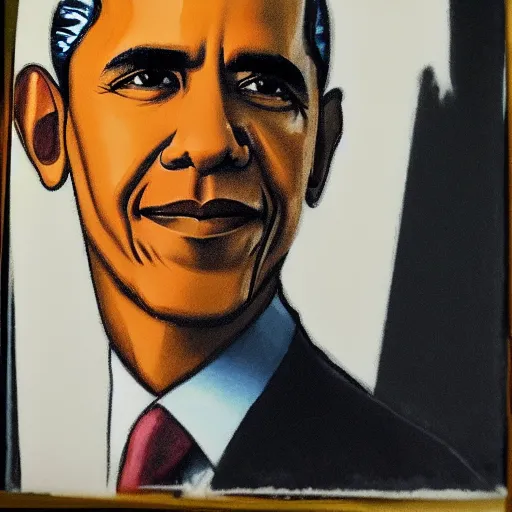 Image similar to Portrait of Obama, sketched by Rafael Albuquerque