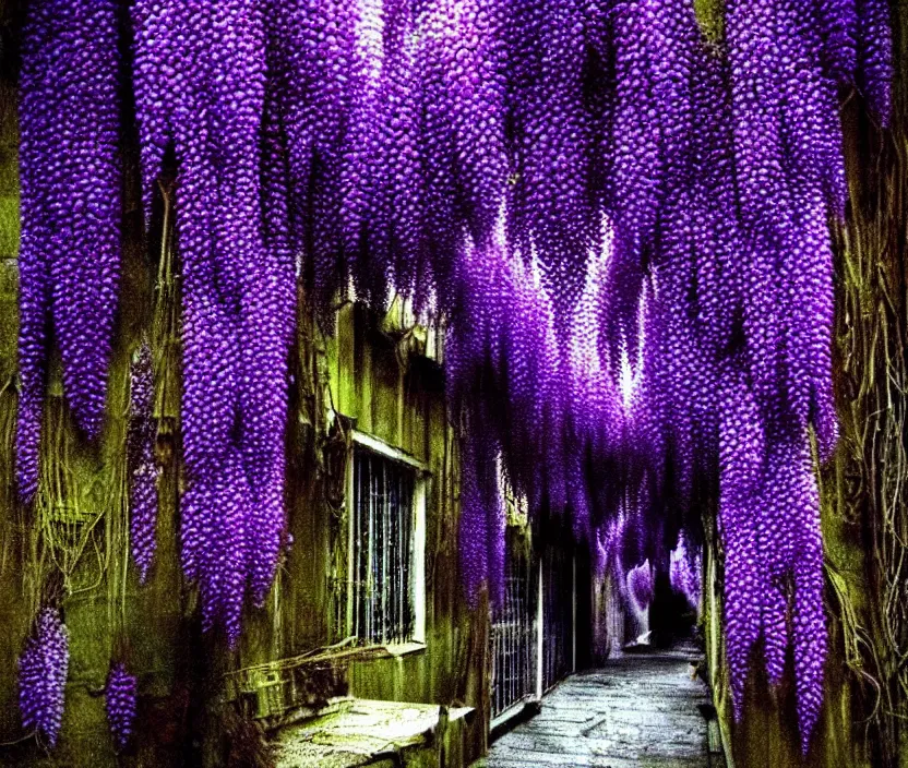 Image similar to goodnight horror dark berserk haunted eerie wisteria