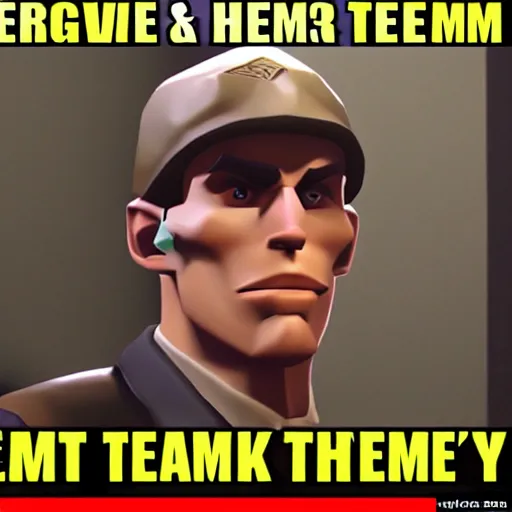 Image similar to Jerma is Heavy from team fortress 2