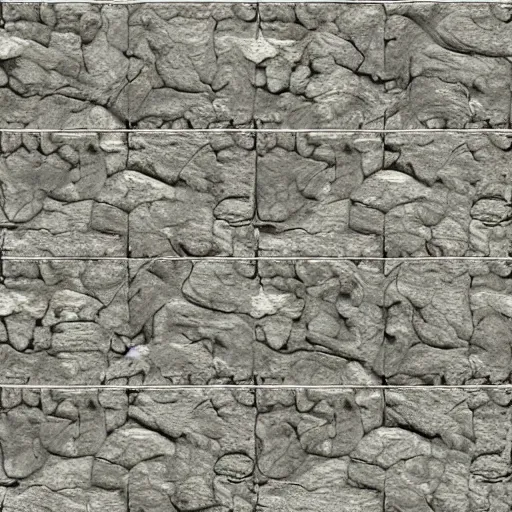 Image similar to a seamless texture of stone. normal map. 4 k, professionally done, trending on textures. com, realistic, detailed.