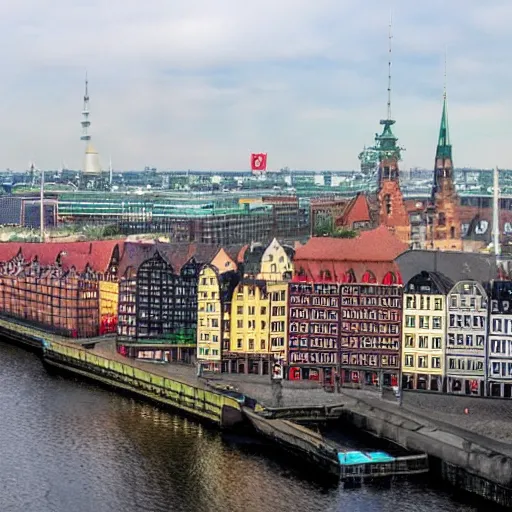 Prompt: hamburg city