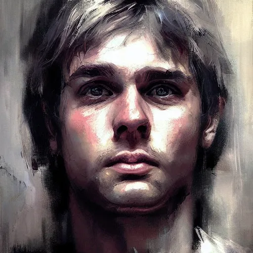 Image similar to face protrait of darnis targaryen, realistic, ultrahd, jeremy mann painting