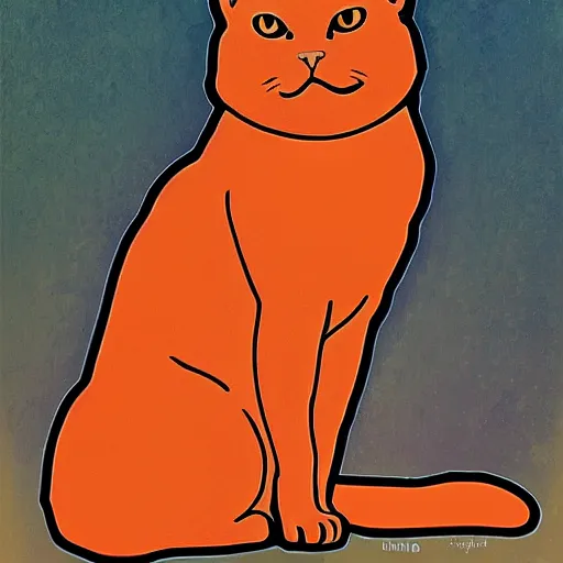 Image similar to a orange cat in virtual reality, in the style of alphonse mucha