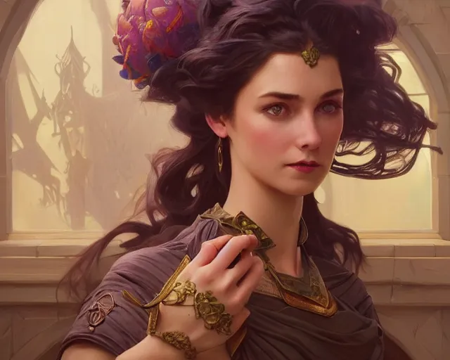 Prompt: photography of maginel wright enright barney, deep focus, d & d, fantasy, intricate, elegant, highly detailed, digital painting, artstation, concept art, matte, sharp focus, illustration, hearthstone, art by artgerm and greg rutkowski and alphonse mucha