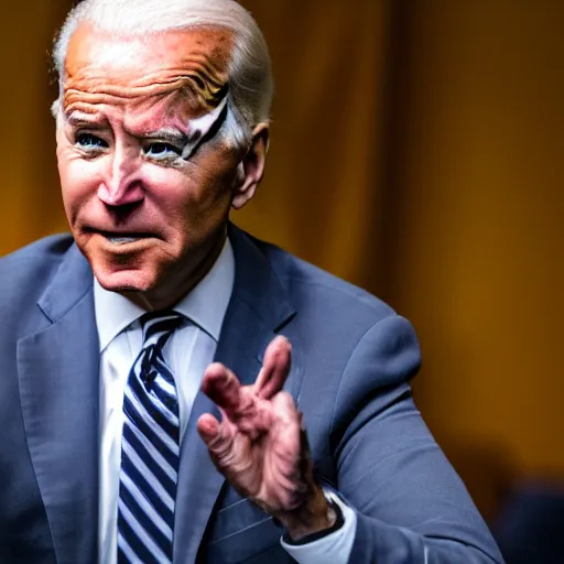 Prompt: joe biden rotting in prison high detail photo realistic 4k DSLR