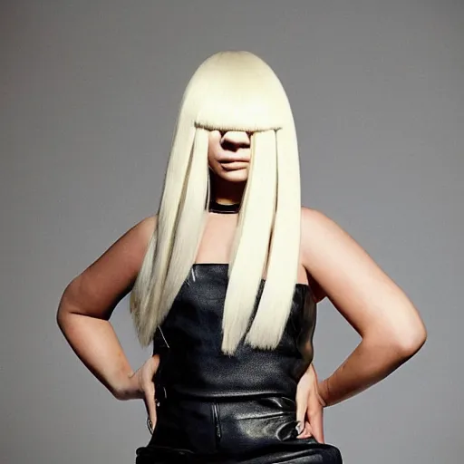 Image similar to Sia furler in a leather