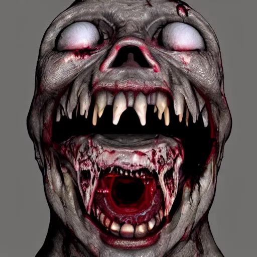 Prompt: demonic chivauva, zombie face, glowing eyes, mouth full of wierd tooth, hyper realistic, realistic lighting, full of details, horror, night time, scary, demonic