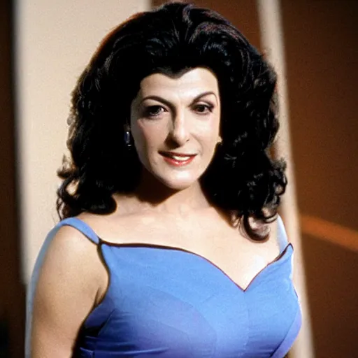 Prompt: if deanna troi was played by someone else