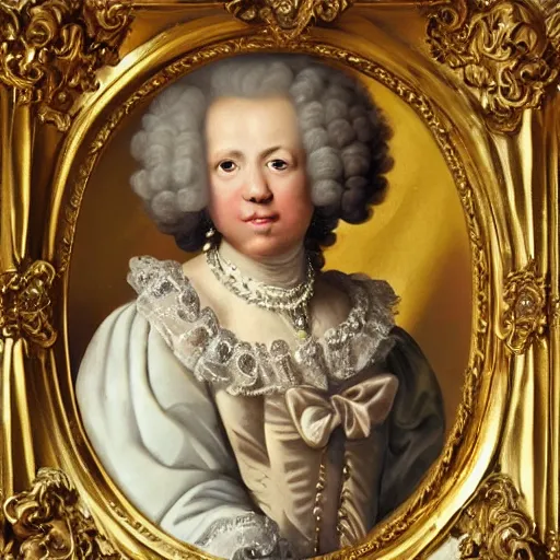 Prompt: baroque portrait of a muppet.