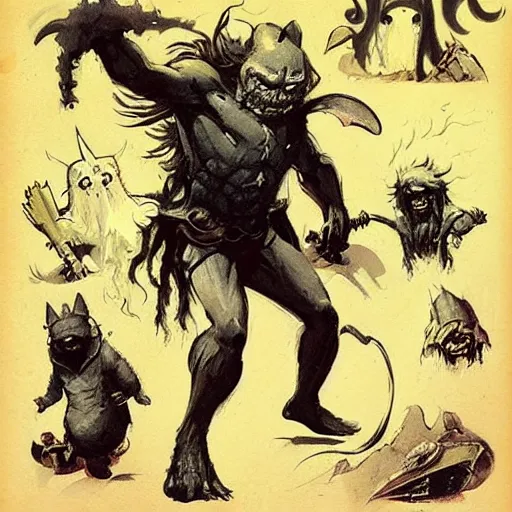 Prompt: “adventure time, character concept art, by frank frazetta”