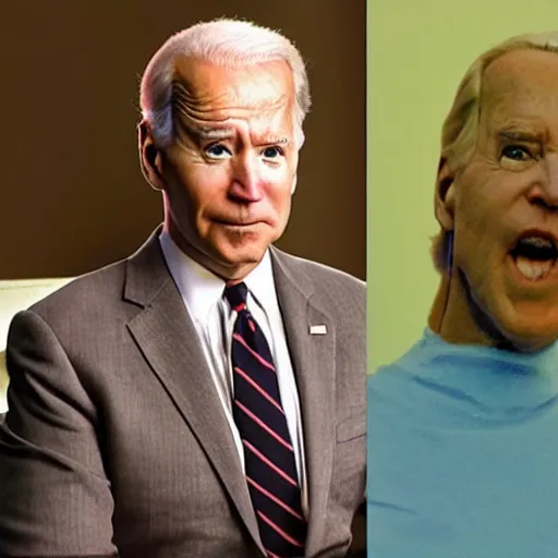 Image similar to v miniseries screenshots with joe biden as lizard person, photorealistic,