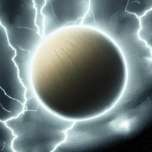 Image similar to storm of sphere atoms, photorealistic, 4 k