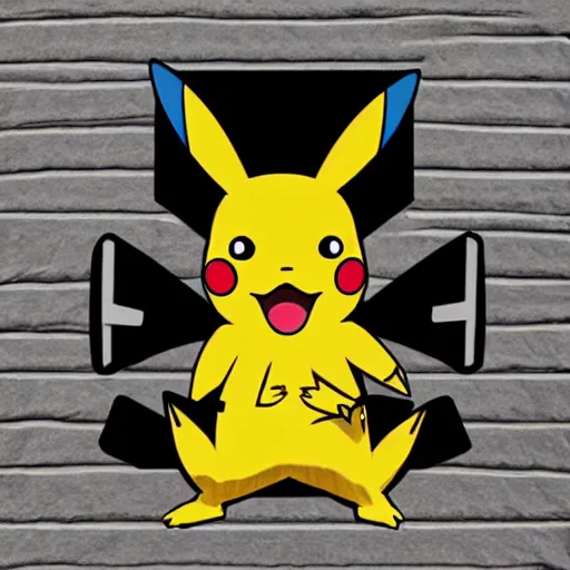 Prompt: Bodybuilder Pikachu