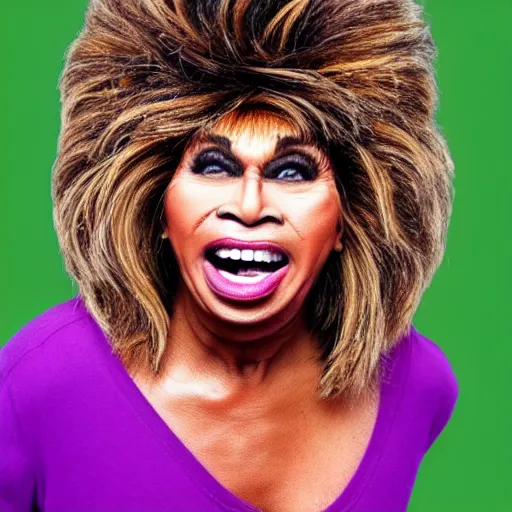 Image similar to tina turner face on a turnip vegetable