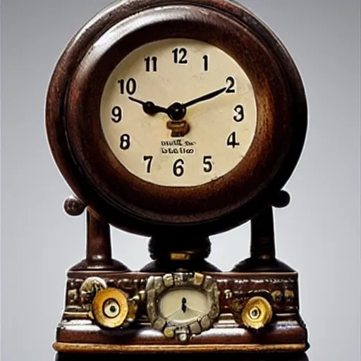 Prompt: “An alarm clock from the 1800s but the numbers are emojis”