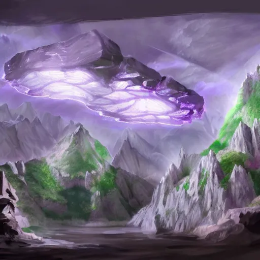 Image similar to crystal cave fantasy concept art