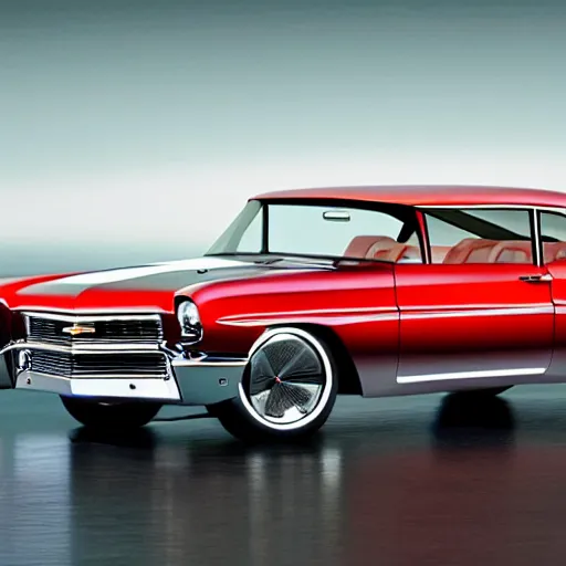 Prompt: chevy belair concept car for 2 0 2 5