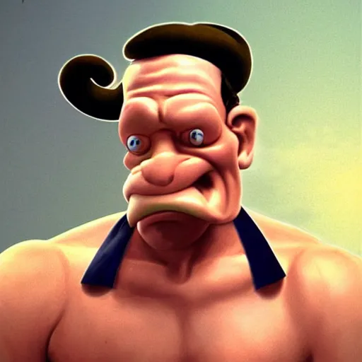 Prompt: realistic popeye photo