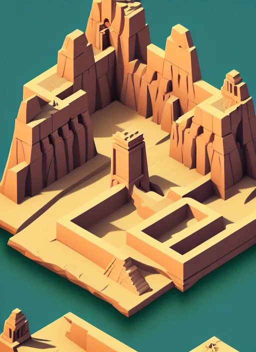 Prompt: a low poly isometric render of ancient greece in the style of monument valley, intricate, elegant, smooth shading, soft lighting, illustration, simple, solid shapes, by magali villeneuve, jeremy lipkin and michael garmash, rob rey and kentaro miura style, octane render, midsommar