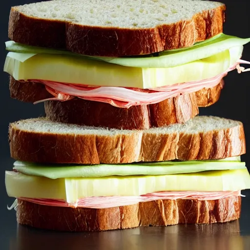 Prompt: a sandwich made of boris johnson