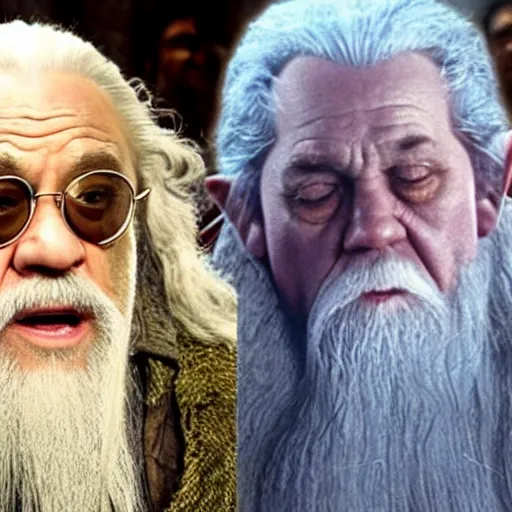 Image similar to danny devito starring as gandalf the white in the 2 0 2 4 lord of the rings movie, full body, hyper realistic, high quality, wide angle, always sunny in philadelphia