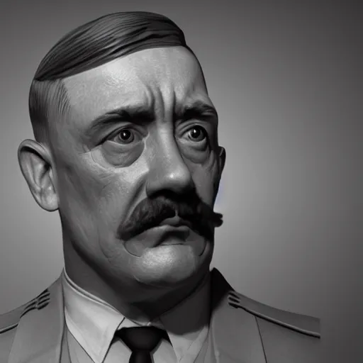 Image similar to adolf hitler as yoohoo toy, realistic, octane render, trending on artstation, grteg rutkowski