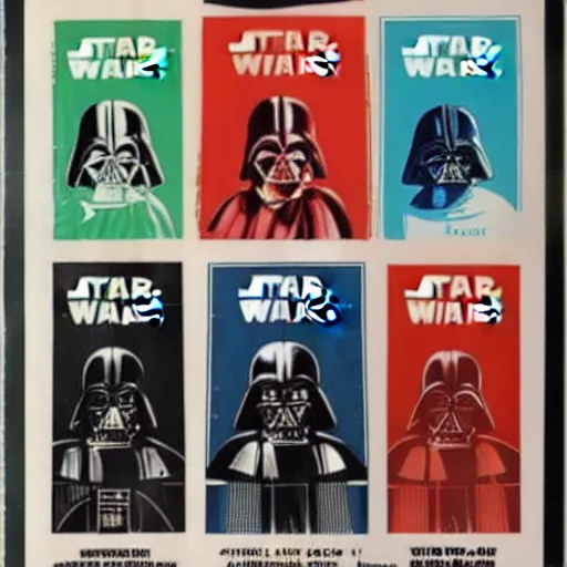 Image similar to original star wars 1 9 7 7 movie poster in the style of andy warhol, 8 k