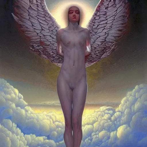 Image similar to an amazing masterpiece of art by gerald brom 👼 🌥️