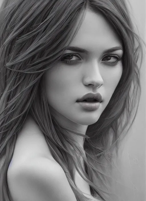 Image similar to photo of a gorgeous young woman in the style of stefan kostic, realistic, sharp focus, 8k high definition, insanely detailed, intricate, elegant, art by stanley lau and artgerm